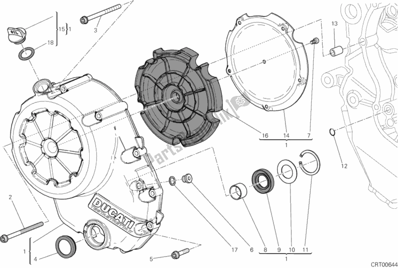 Todas las partes para Tapa Del Embrague de Ducati Diavel FL USA 1200 2016